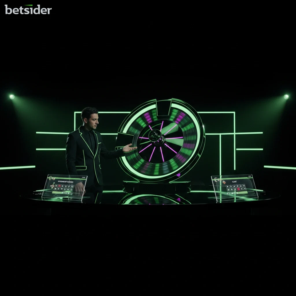 Un tavolo da gioco virtuale di Blackjack su Betsider con le carte scoperte e le fiches per la puntata.