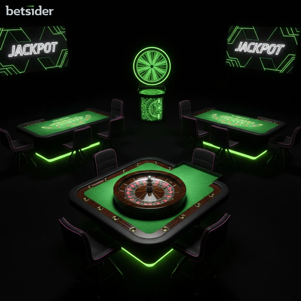 Un croupier professionista gestisce un tavolo di Live Blackjack nel casinò di Betsider.