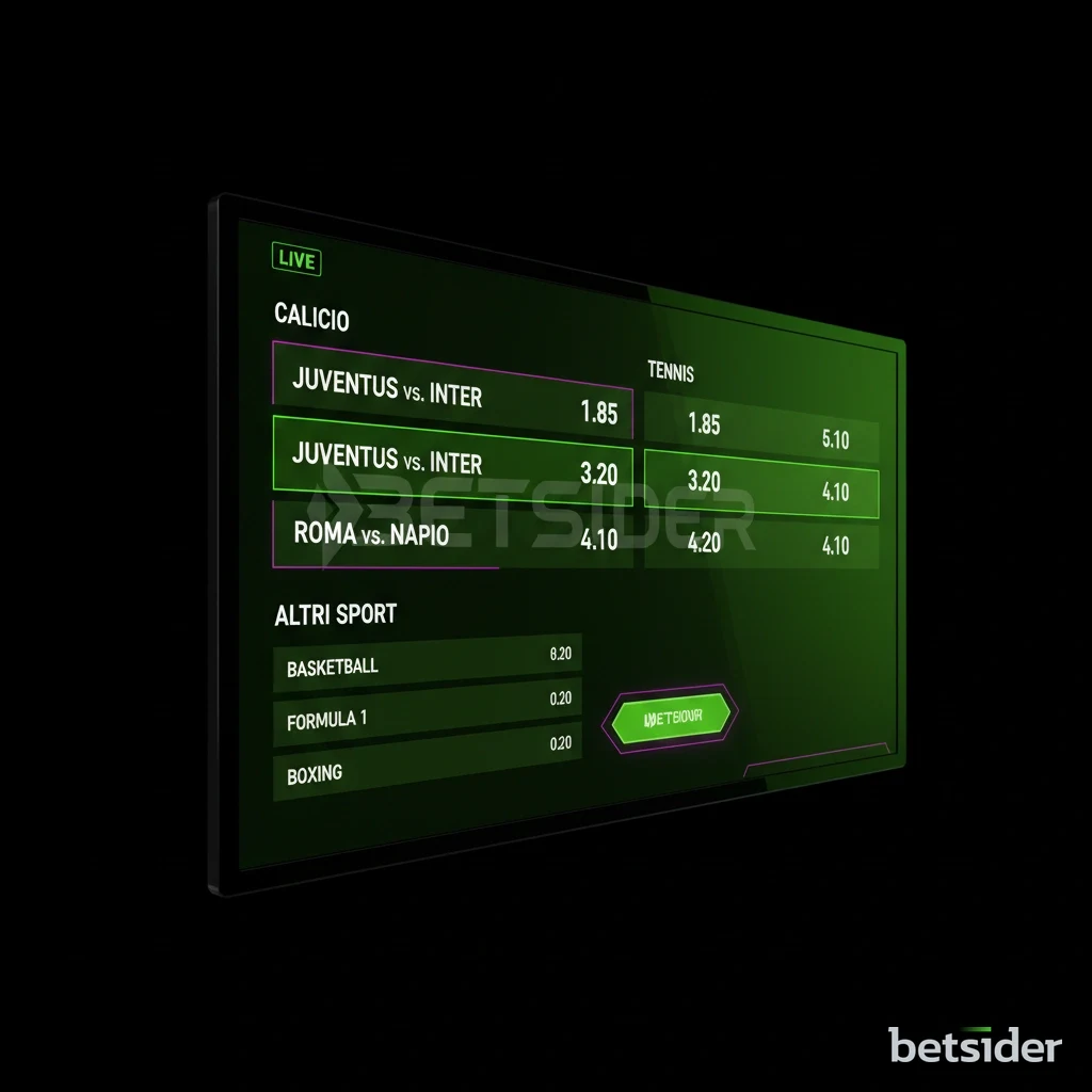 Un croupier professionista gestisce un tavolo da gioco nella sezione casinò live di Betsider.