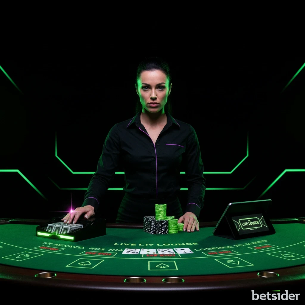 Interfaccia di un tavolo di Blackjack Live su Betsider.