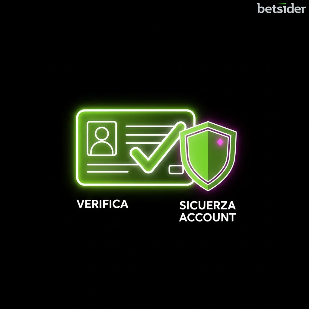 Icona di un documento d'identità con un segno di spunta per la verifica KYC su Betsider.
