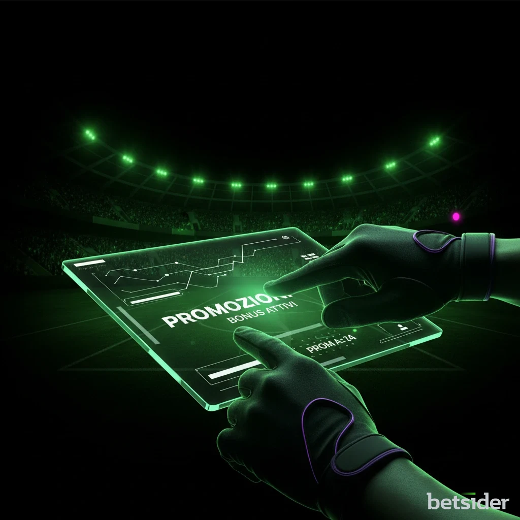 Sezione bonus di Betsider con le offerte di benvenuto in evidenza.