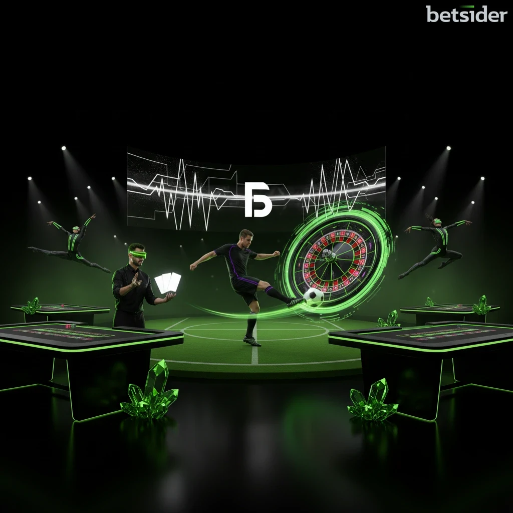 Grid slot Betsider con rulli a cascata su griglia ampia.